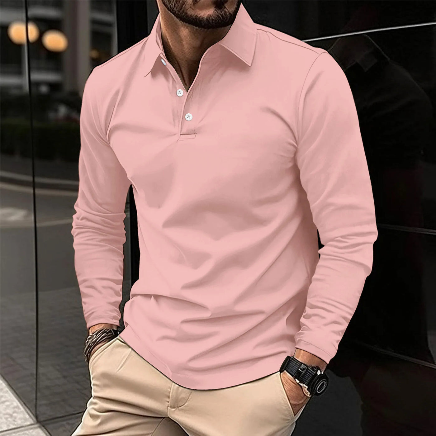 Ethan™ | Casualt langærmet polo
